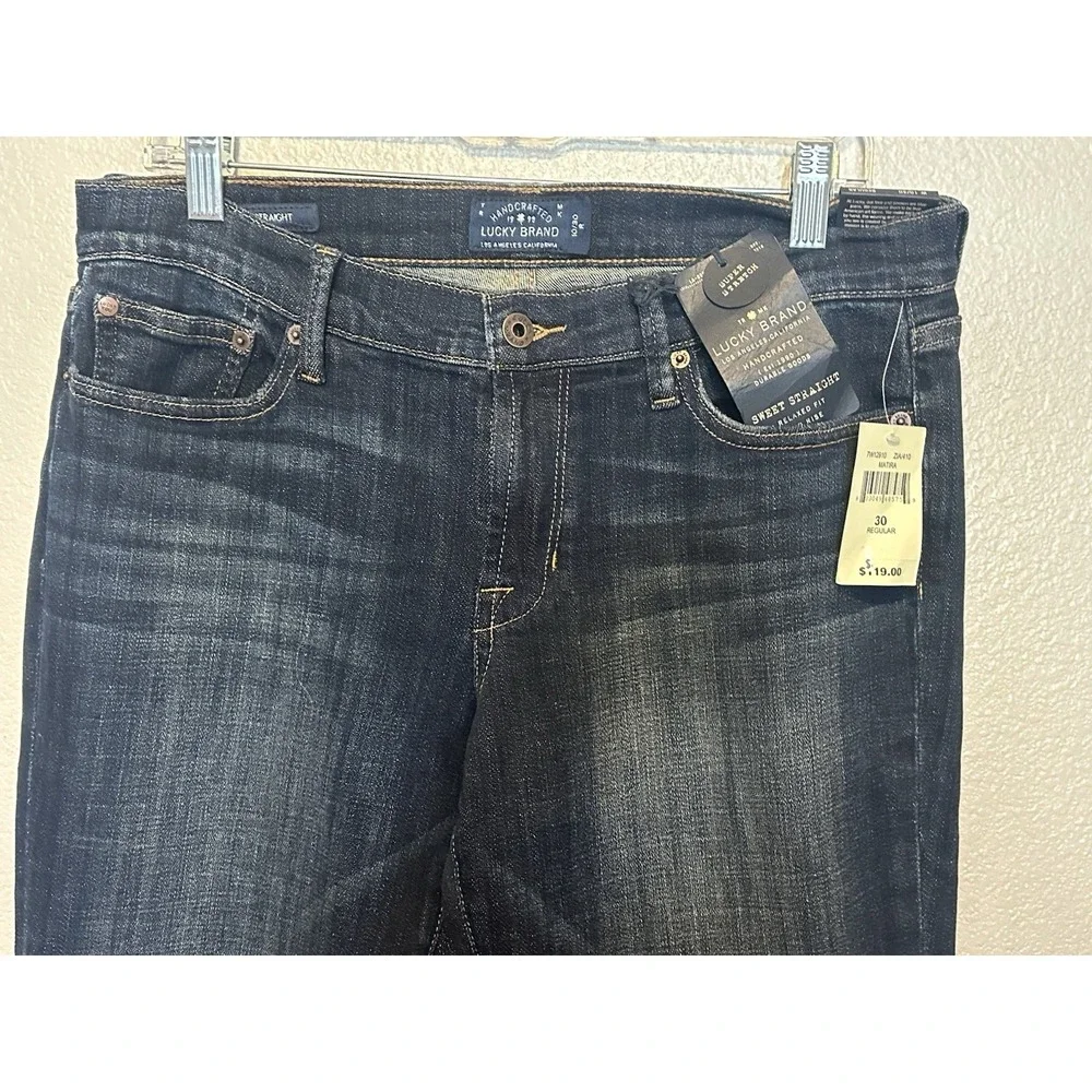 Lucky Brand Women Sweet Straight Jeans Matira Wash Stretch 10/30‎ NWT $119